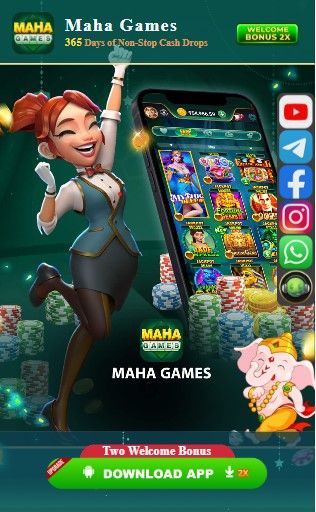 Maha Game app promotional banner